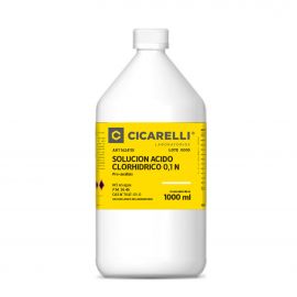 SOLUCION ACIDO CLORHIDRICO 0,1N P.A. 1 LT