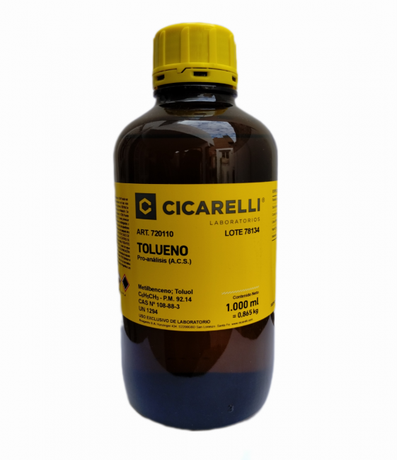 TOLUENO P.A. (ACS) 1 LT SEDRONAR