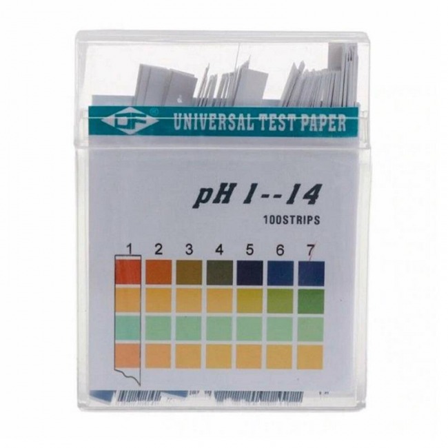PAPEL IND.PH 1-14 TIRAS 100 U DF