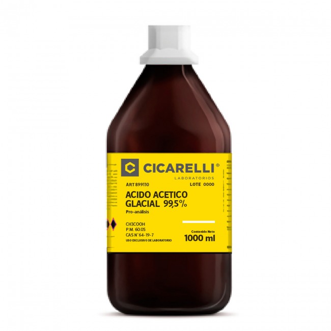 ACIDO ACETICO GLAC.99,5% PA 1LT SEDRONAR