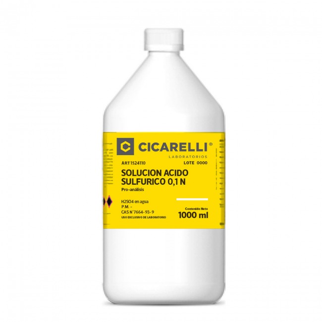 SOLUCION ACIDO SULFURICO  0,1N 1LT